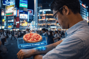 Microchip para predecir antojo de pizza en Tokyo, 2016.