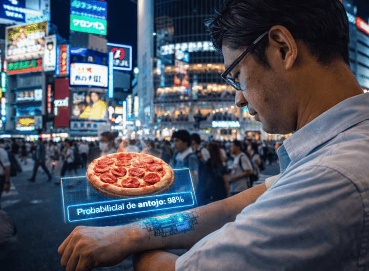 Microchip para predecir antojo de pizza en Tokyo, 2016.