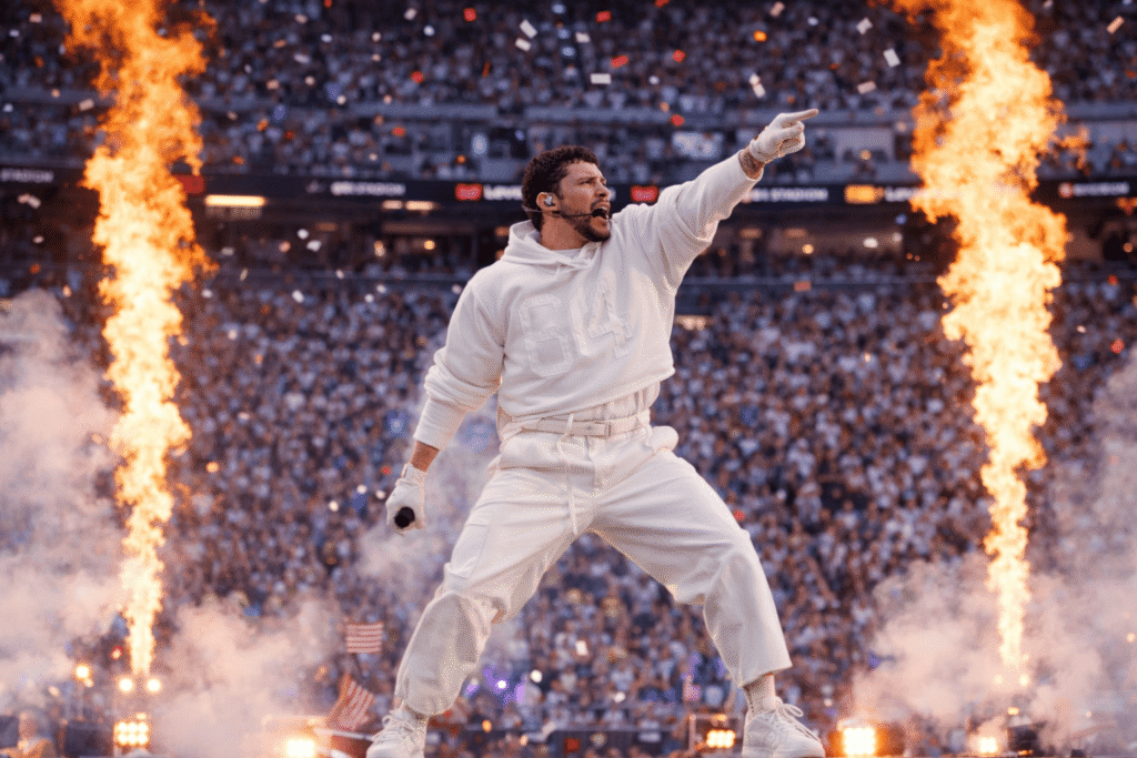 El halftime que no estaba en los papeles